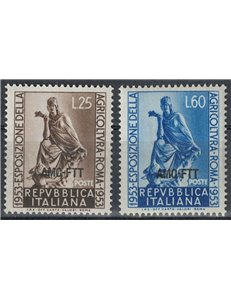 TRIESTE A 1953 Agricultural Exhibition 2v MH*