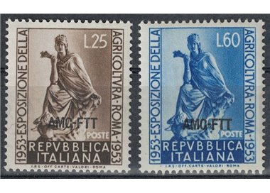 TRIESTE A 1953 Agricultural Exhibition 2v MH*