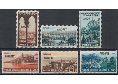 TRIESTE A 1954 Tourist propaganda 6v MH*