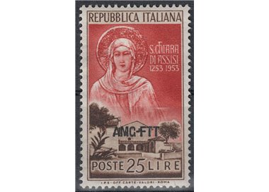 TRIESTE A 1953 Santa Chiara di Assisi MH*