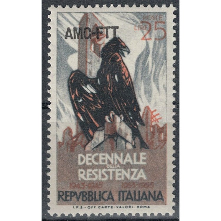 TRIESTE 1954 Anniversary of the Resistance MH*