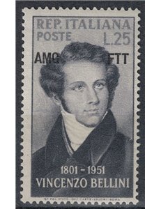 TRIESTE 1952 Vincenzo Bellini MH*