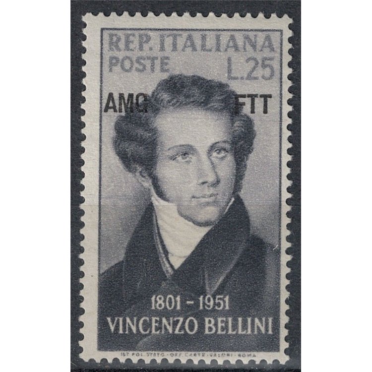 TRIESTE A 1952 Vincenzo Bellini MH*