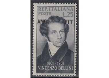 TRIESTE A 1952 Vincenzo Bellini MH*