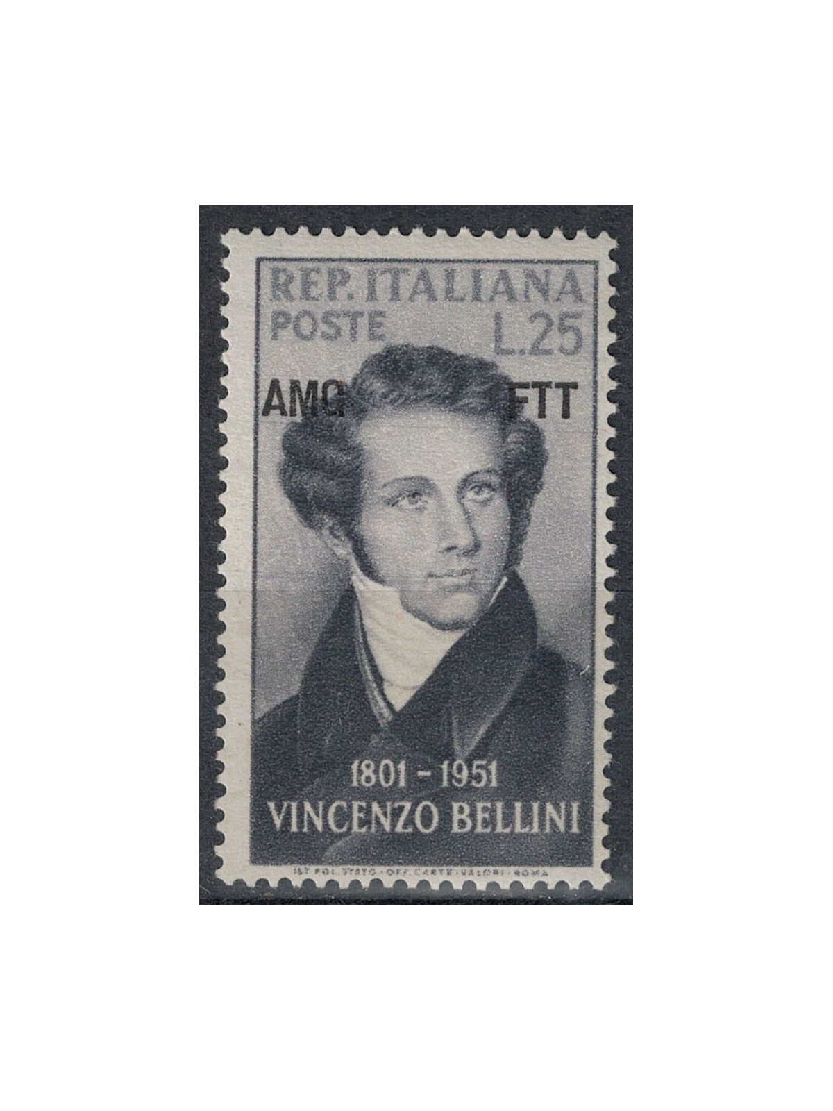 TRIESTE A 1952 Vincenzo Bellini MH*