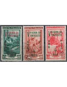 TRIESTE A 1953 Trieste Fair 3v us