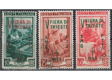TRIESTE A 1953 Fiera di Trieste 3v us