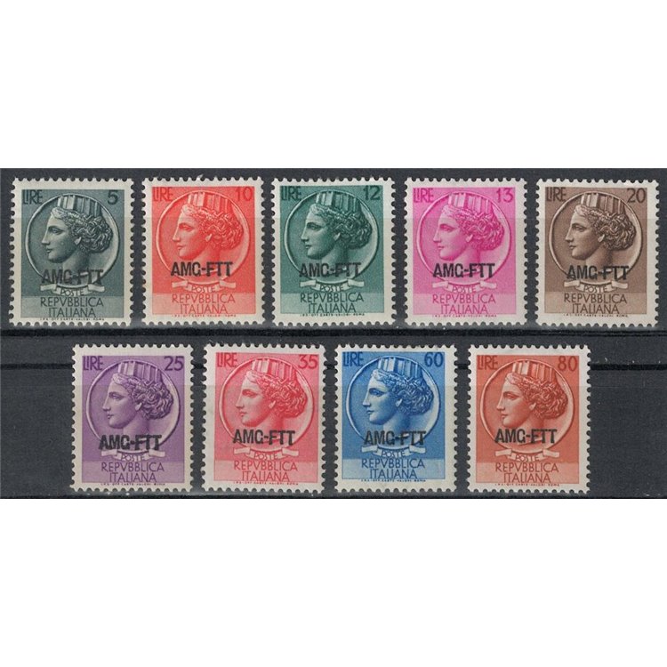 TRIESTE A 1953-54 Siracusana 9v MH*
