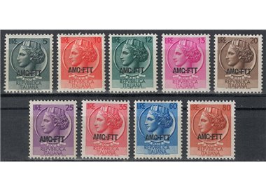 TRIESTE A 1953-54 Siracusana 9v MH*