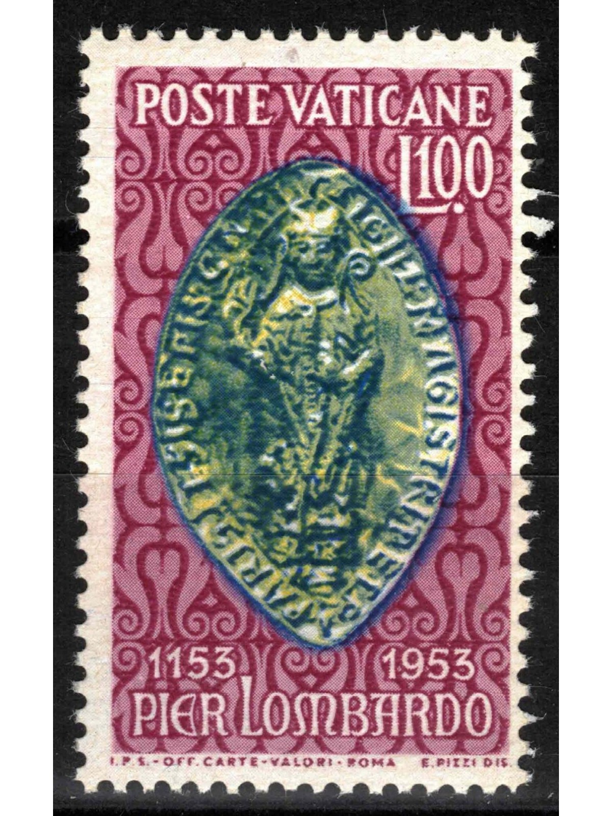 VATICAN 1953 Pier Lombardo MNH**