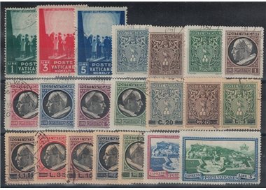 VATICANO 1945 Annata Completa 21v us