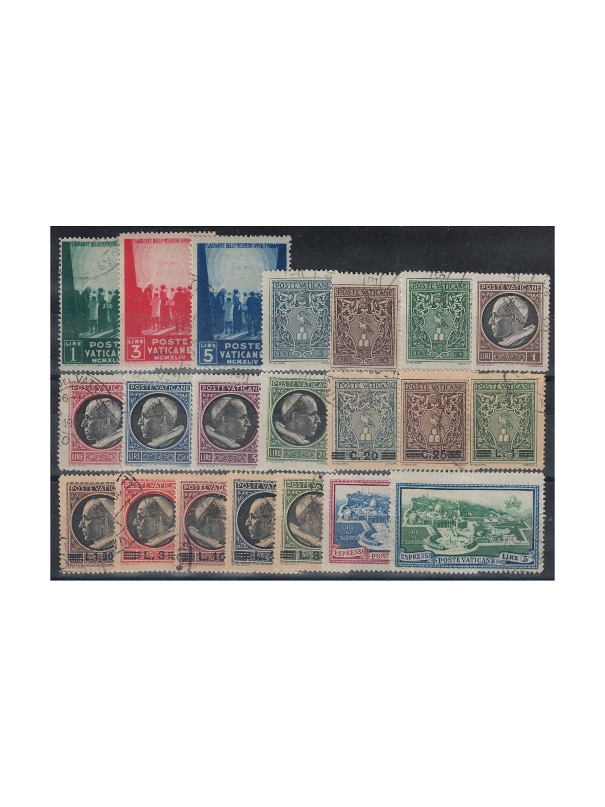 VATICAN 1945 Complete Year 21v us