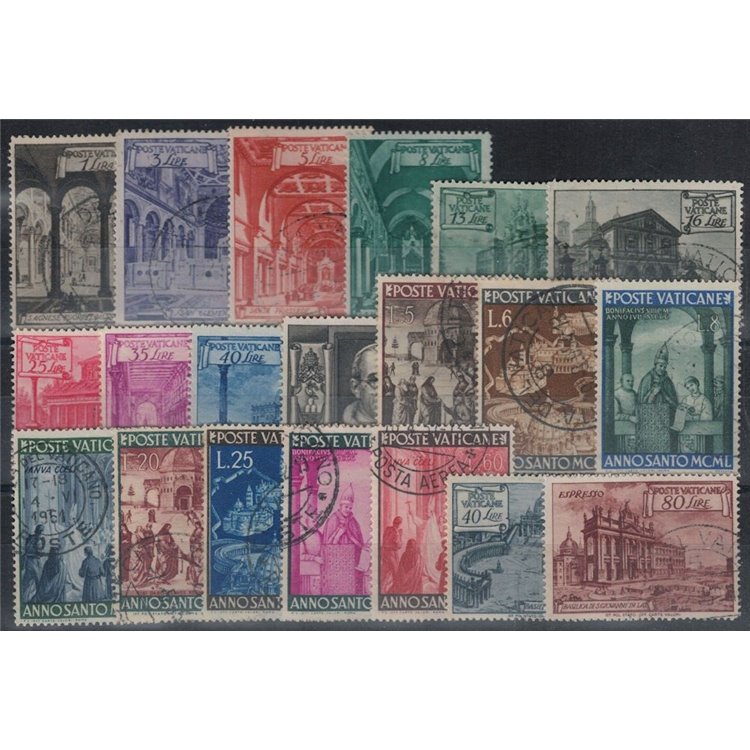 VATICAN 1949 Complete Year 20v us