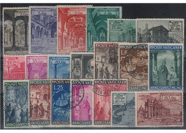 VATICANO 1949 Annata Completa 20v us