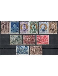VATICAN 1951 Complete Year 11v us