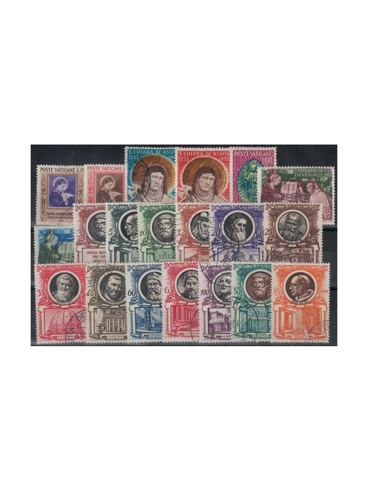 VATICANO 1953 Annata Completa 20v us