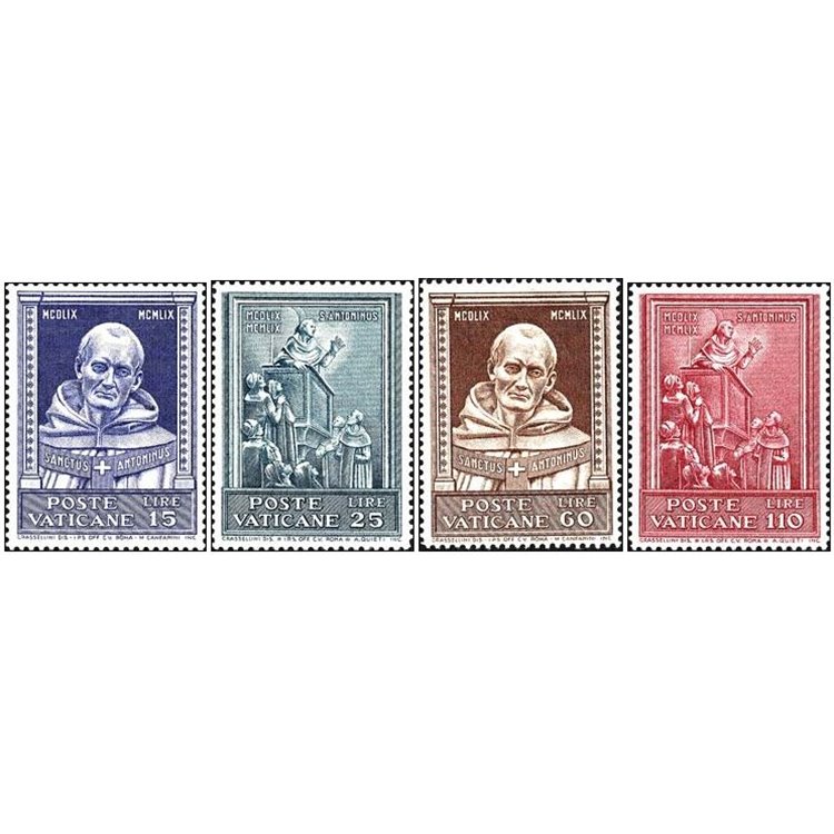 VATICANO 1960 Sant'Antonino 4v MH*