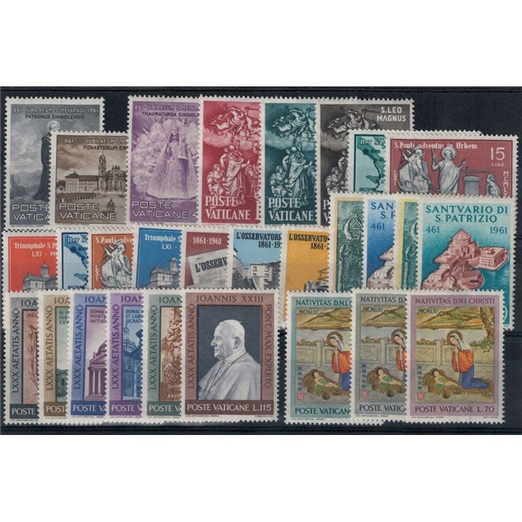 VATICAN 1961 Complete Year 28v MH*