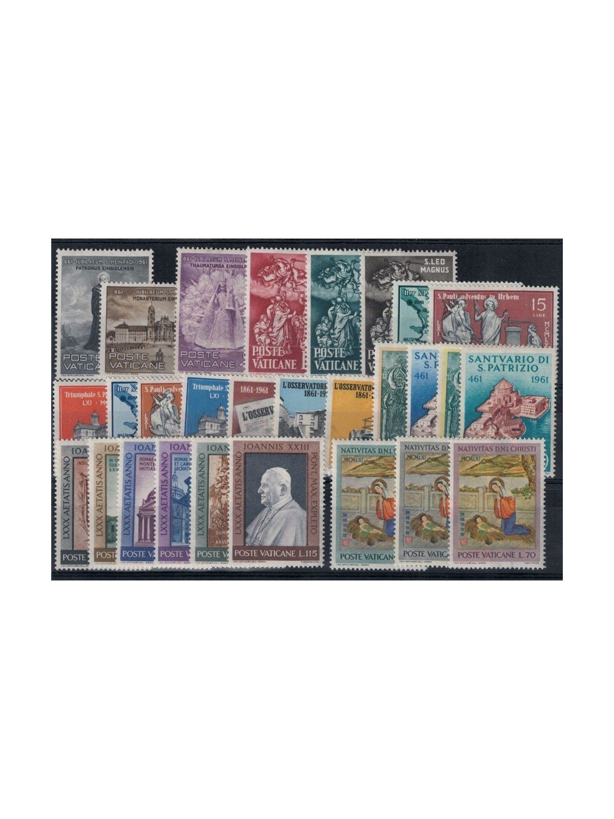 VATICANO 1961 Annata Completa 28v MH*