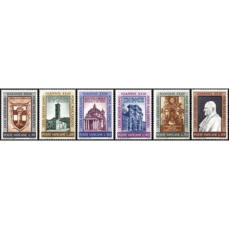 VATICAN 1961 Birthday of John XXIII 6v MH*
