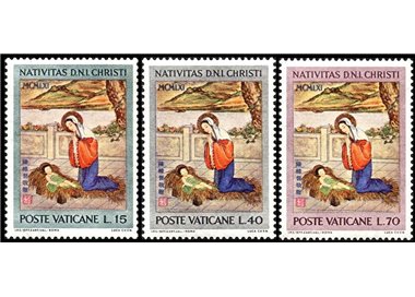 VATICANO 1961 Natale 3v MH*