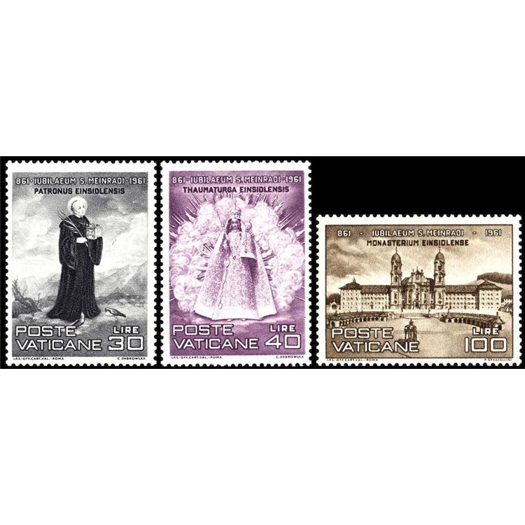 VATICANO 1961 San Meinrado 3v MH*