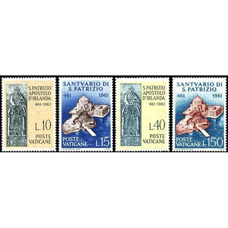 VATICANO 1961 San Patrizio 4v MH*