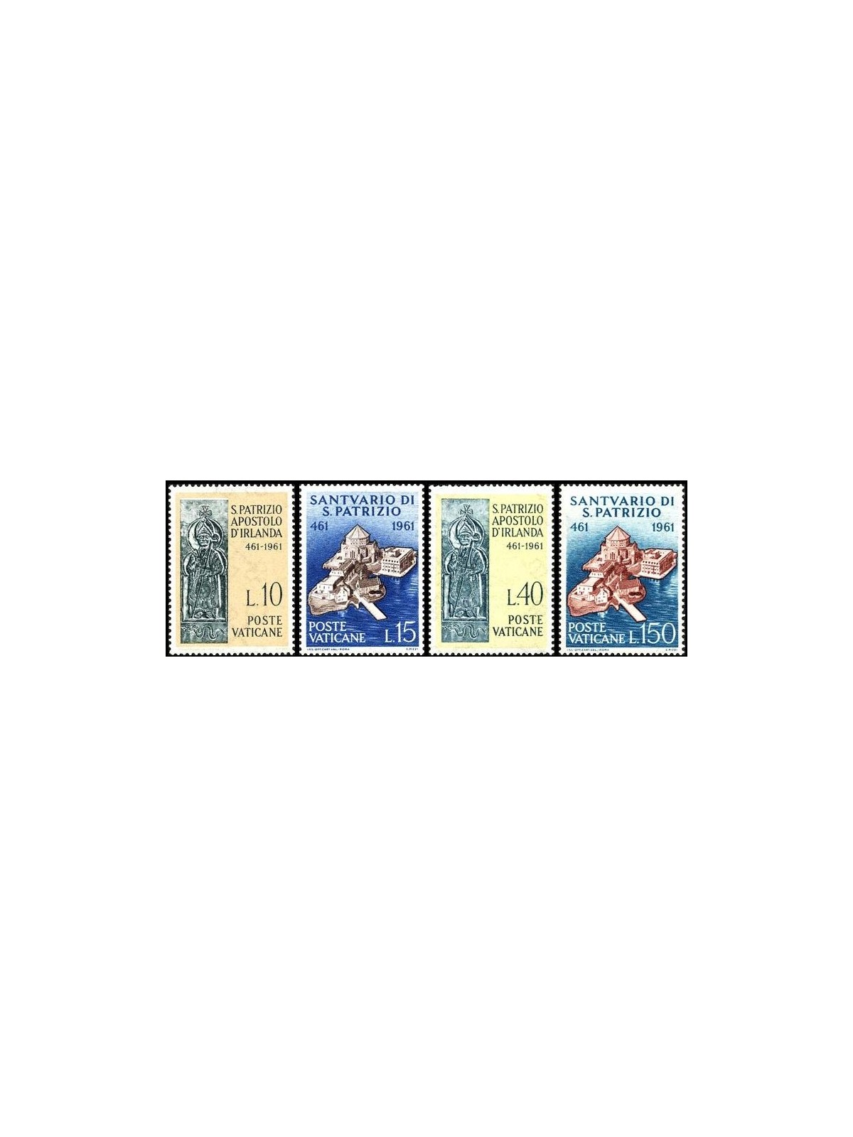 VATICANO 1961 San Patrizio 4v MH*