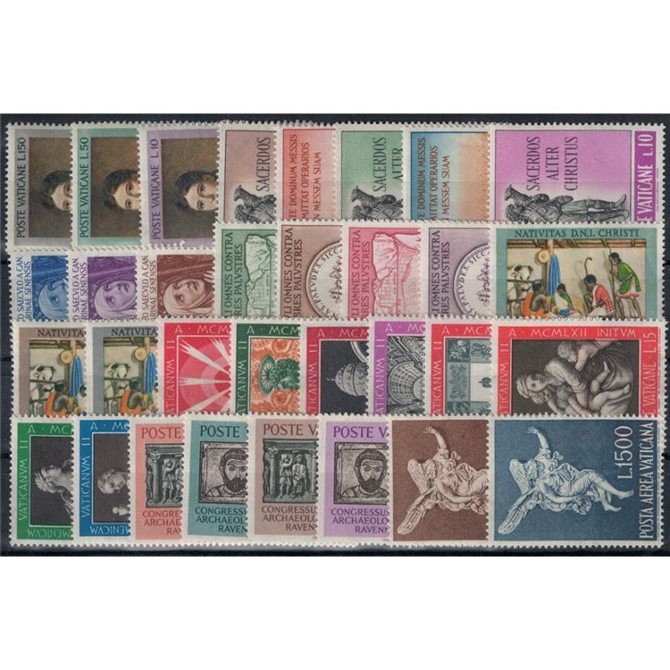 VATICAN 1962 Complete Year 32v MH*