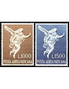 VATICANO 1962 Arcangelo Gabriele (posta aerea) 2v MH*