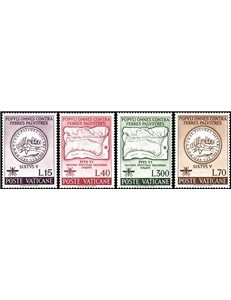 VATICANO 1962 Lotta contro la malaria 4v MH*