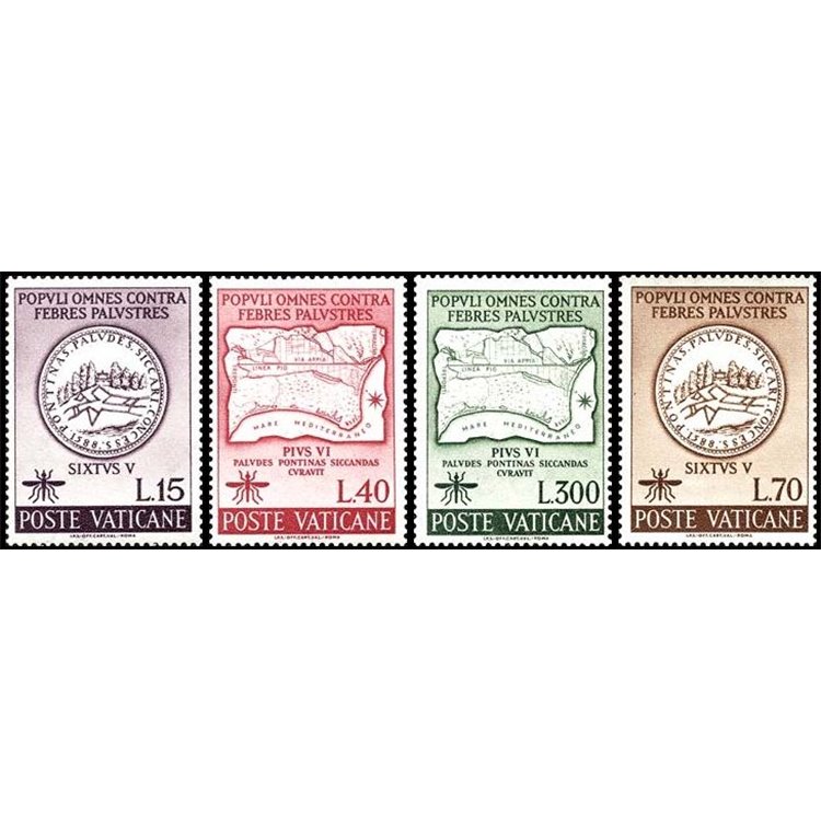 VATICAN 1962 Fight against malaria 4v MH*