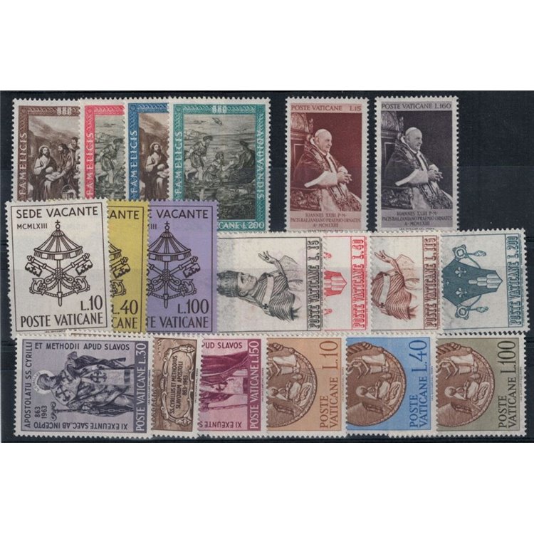 VATICANO 1963 Annata Completa 19v MH*