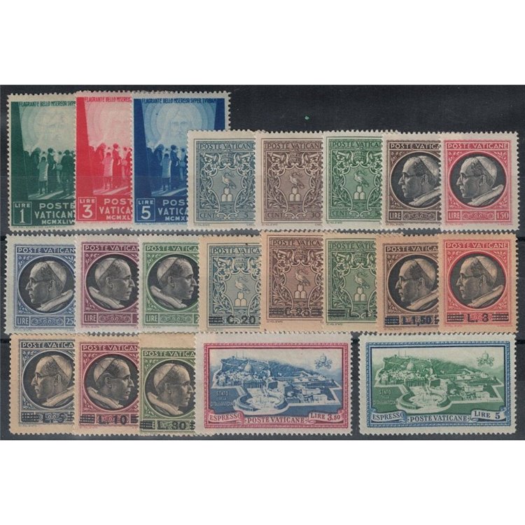 VATICAN 1945 Complete Year 21v MH*