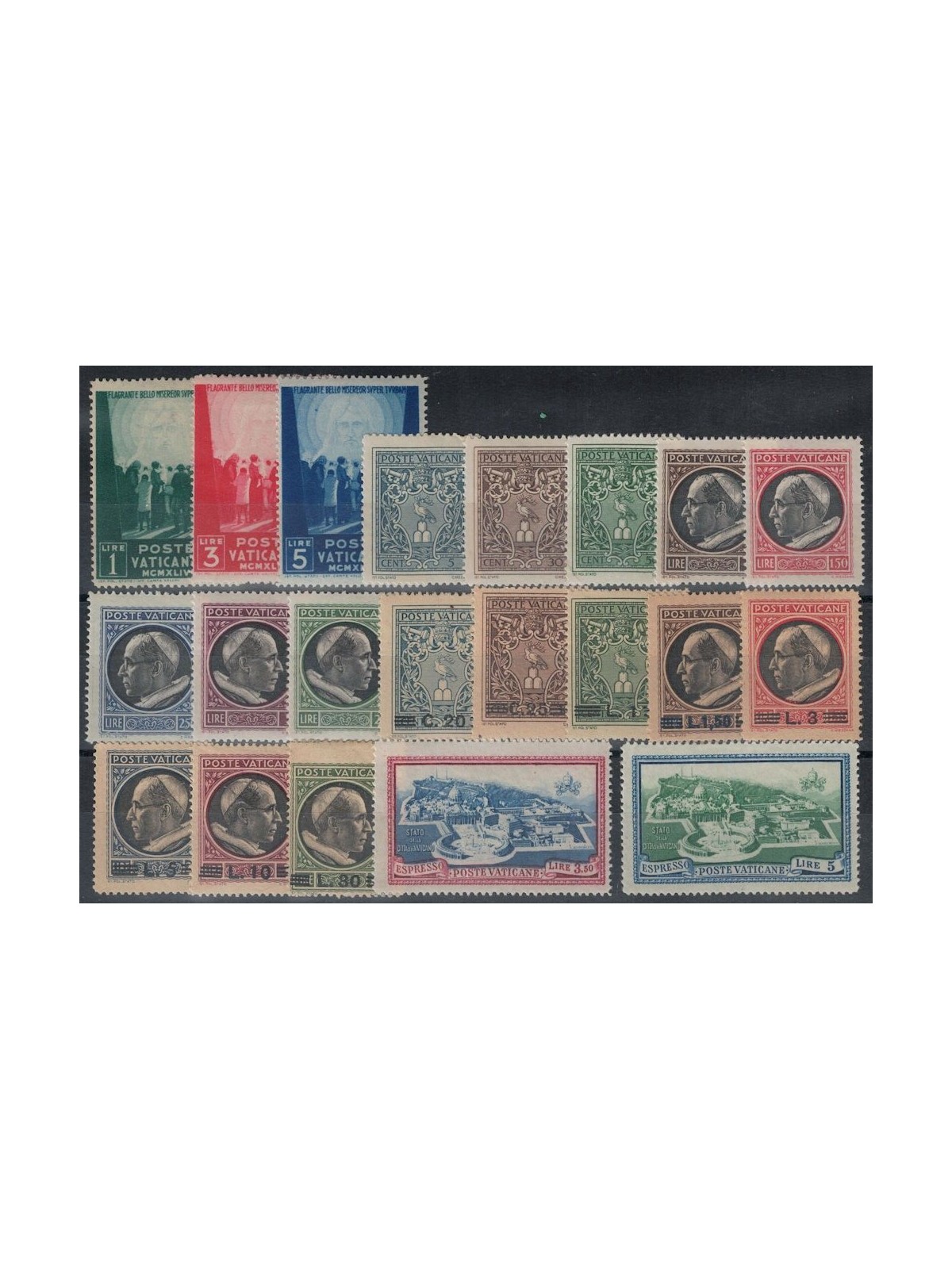 VATICAN 1945 Complete Year 21v MH*