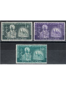 VATICAN 1955 San Boniface 3v MH*