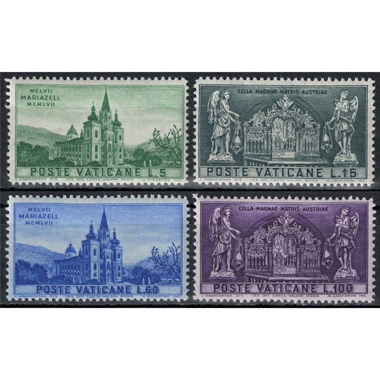 VATICANO 1957 Santuario di Mariazell 4v MH*