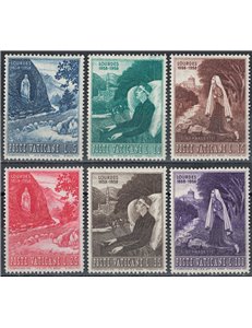 VATICANO 1958 Apparizione della Vergine 6v MH*