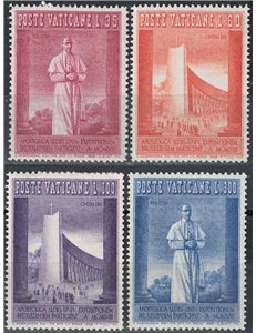 VATICAN 1958 Universal Exhibition of Brussels 4v MH*