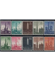 VATICANO 1959 Obelischi (posta aerea) 10v MH*