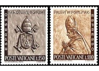 VATICAN 1966 The work of man, expressed 2v MNH**