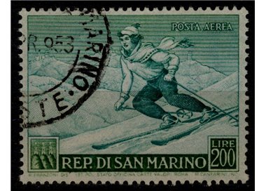 SAN MARINO 1953 Sport, sciatrice us