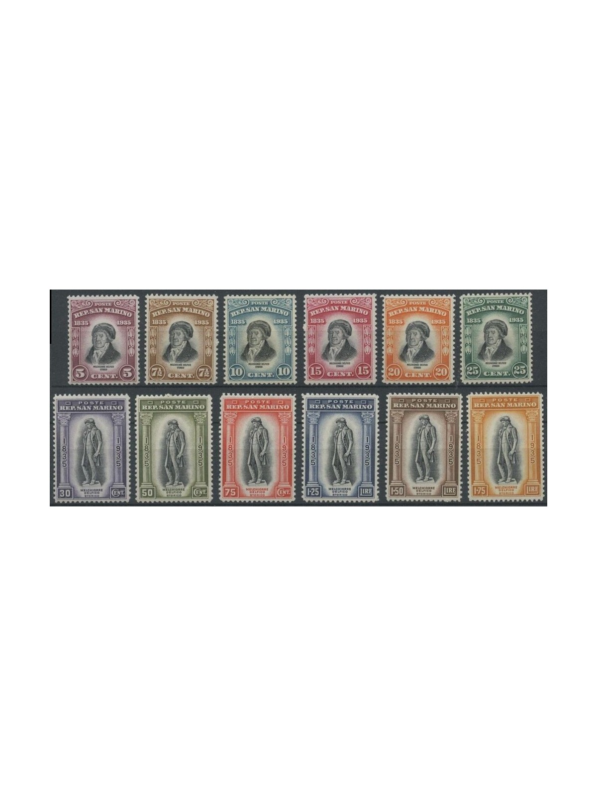 SAN MARINO 1935 Melchiorre Delfico 12v MH*