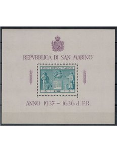 SAN MARINO 1937 Indipendenza BF MH*