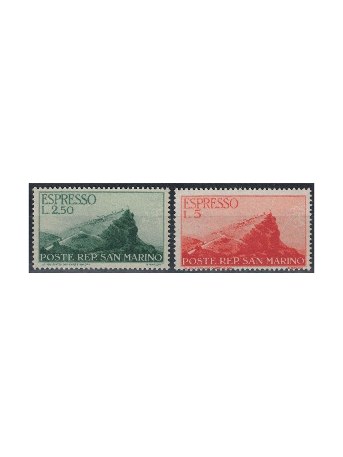 SAN MARINO 1945 Express 2v MH*