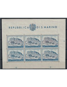 SAN MARINO 1949 Anniversario UPU £ 100 BF MH*