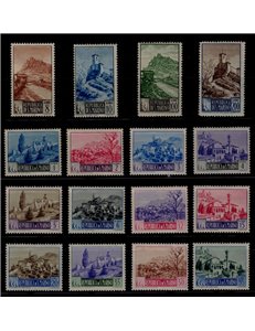 SAN MARINO 1949-50 Paesaggi 16v MH*