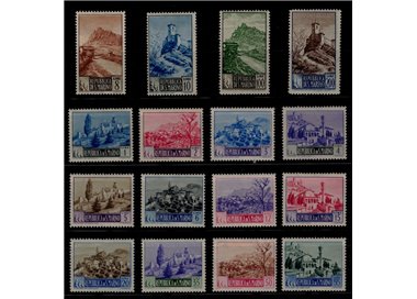 SAN MARINO 1949-50 Paesaggi 16v MH*