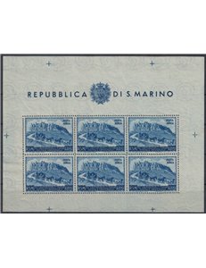 SAN MARINO 1950 Anniversary UPU (airmail) £200 s/s MH*
