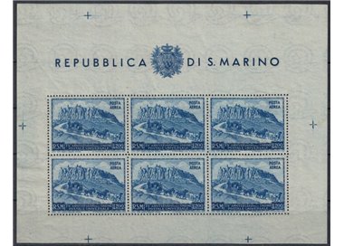 SAN MARINO 1950 Anniversario UPU (posta aerea) £ 200 BF MH*